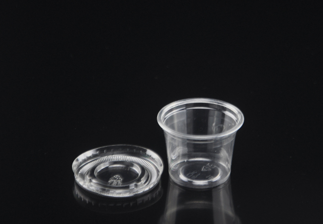 Petite 0.9oz/27ml Disposable Plastic PET Sampling Cup, PET cups supplier