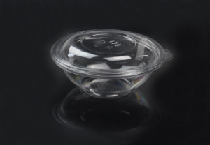 Fineline 5012-CL 12 oz. Clear PETE Plastic Salad Bowl - 200/Case